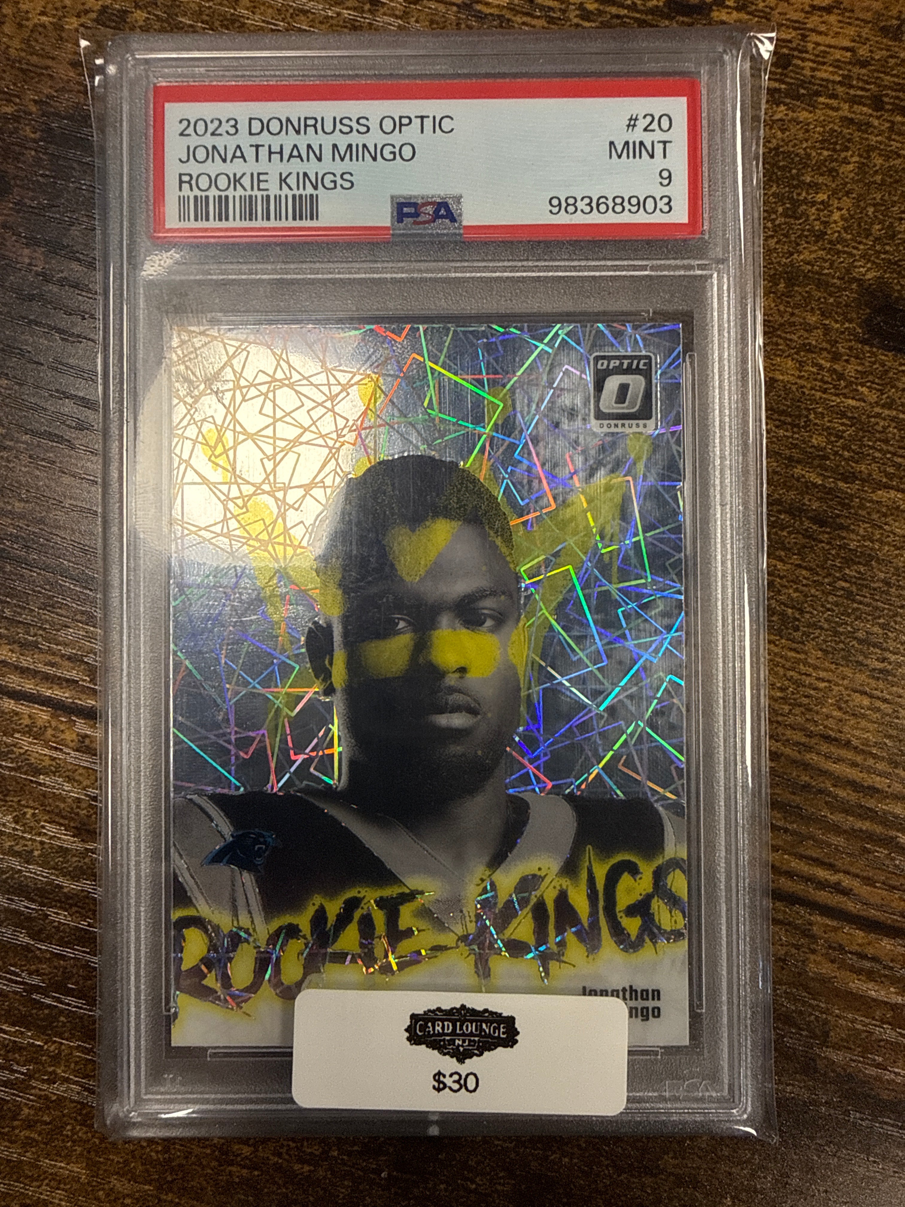2022 Optic Jonathan Mingo Rookie Kings PSA 9