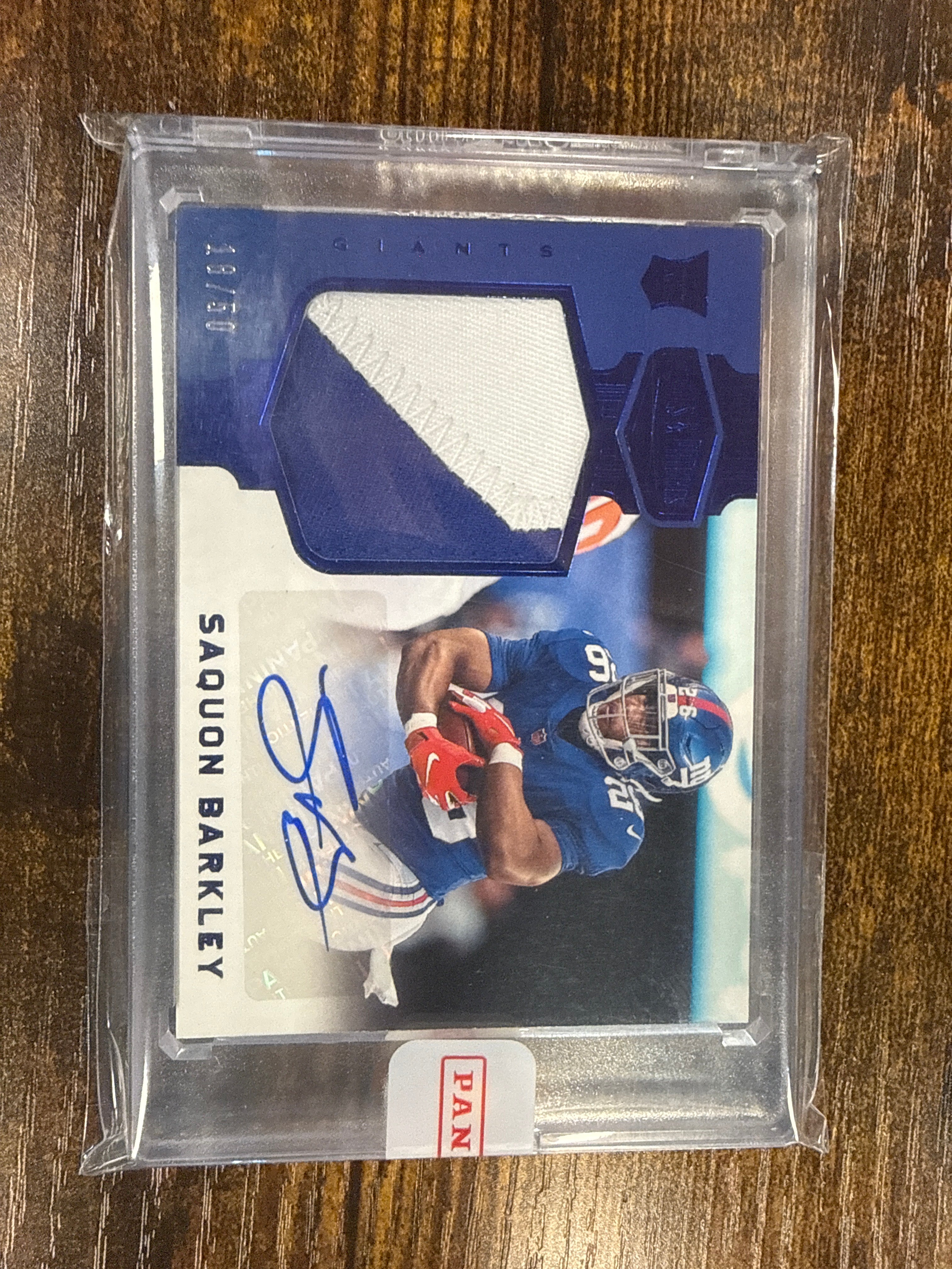 2018 Plates & Patches Saquon Barkley RPA /50